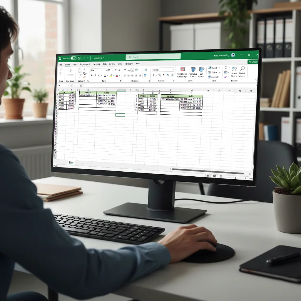 Pengolahan Data Duplikat pada Microsoft Excel Menggunakan Fungsi UNIQUE dan SUMIF